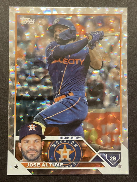 2023 Topps Jose Altuve Super Box Silver Ice Patterned Foilboard Foil #222