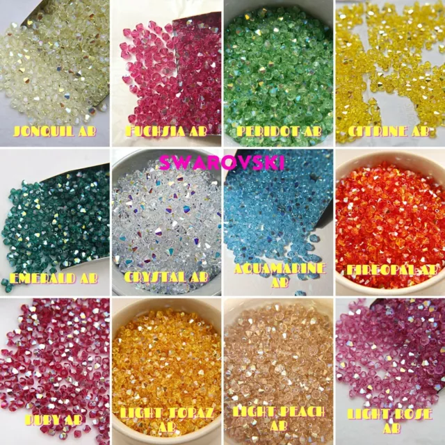 3mm Bicone Aurore Boreale Swarovski 1X AB  432 PIECES beads COLOR  FREE SHIPPING