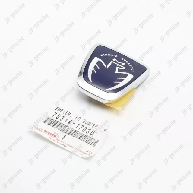 OEM Genuine JDM TOYOTA MRS Spyder 2000-2005 Front Bumper Emblem Midship Runabout