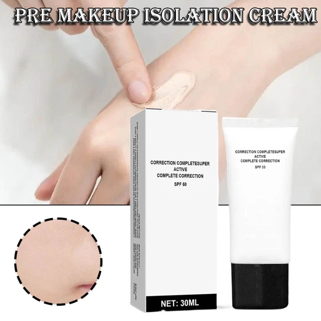 Fondotinta regolazione tono pelle crema correzione completa colore protezione solare 50 isolamento #