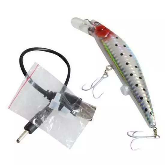 Twitching Fishing Lures Bait Light Buzzing Lure Fish USB Rechargeable