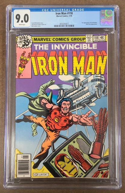 Invincible Iron Man #118 CGC 9.0 VF/NM Key 1st James Rhodes 1979 Marvel Comics