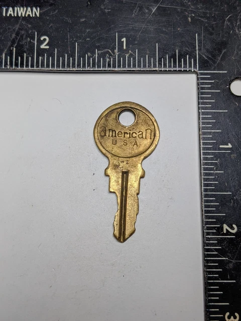 AMERICAN JUNKUNC Bros Key - Vintage Brass Key for Vending Gumball Machine Slot
