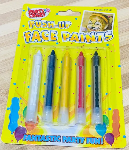 Face Paint Crayons Pens Push Up Colours Classic Makeup Fancy Dress Up Paints