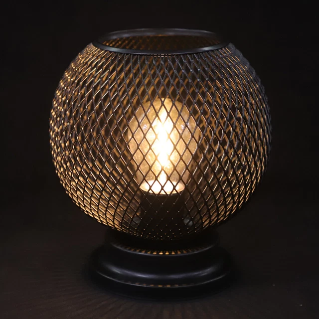 CREATIVE WROUGHT IRON Hollow Spray Paint Night Light Shape Lamp £16.99