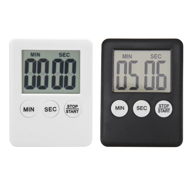 Temporizador digital LCD cocina cuenta regresiva reloj alarma fuerte recordatorio