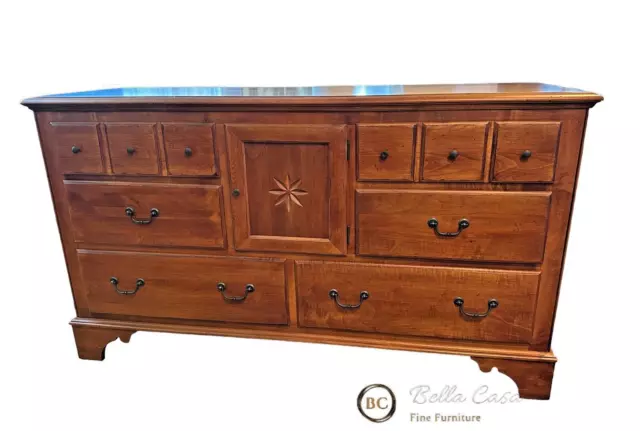 Ethan Allen Country Crossings Double Dresser Maple #17-5412 #227 **EUC**