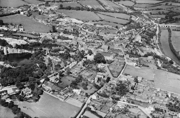 town Gunnislake from south 1930 England OLD PHOTO