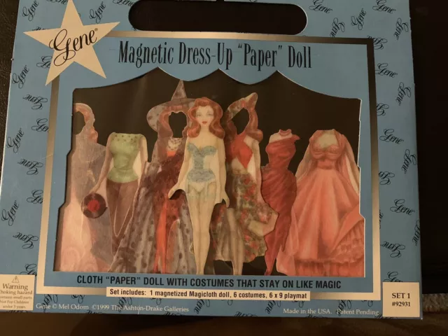Gene Magnetic Dress-up "Paper" Doll Set 1 With Redhead Model