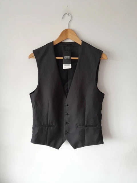 Cappotto vita grigio a righe Next taglia 38 normale nuovo MEDIO