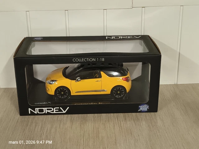 NOREV 155288 CITROEN DS3 RACING BLACK AND GOLD / NEUVE DANS SA BOITE