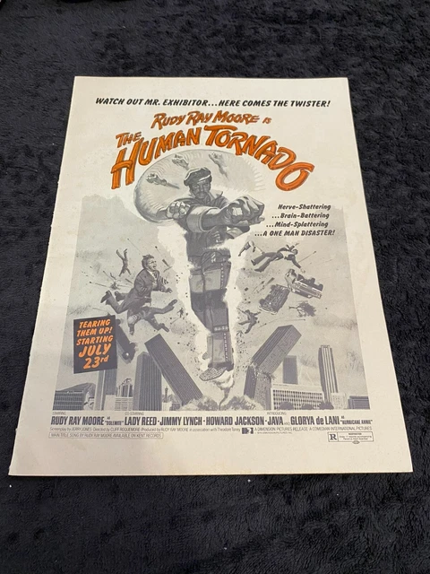 THE HUMAN TORNADO 1976 ad Rudy Ray Moore as Dolemite, Lady Reed, Jimmy Lynch