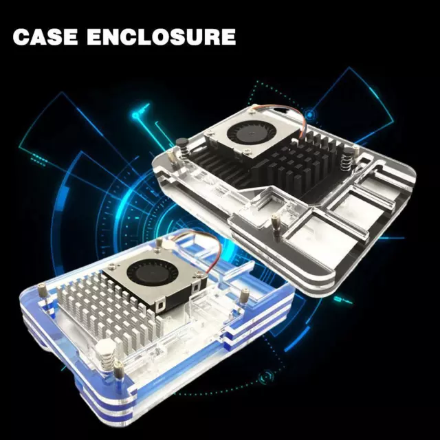 For Raspberry Pi 5 4GB/8GB 5 Layers Acrylic Case F0U9