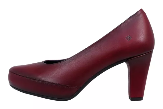 Dorking Blesa Chaussures De Salon Pour Femme Bordeaux Cuir D5794