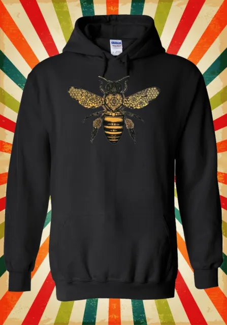 Bee Drawing Moth Insect Tattoo Cool Men Women Unisex Top Hoodie Sweatshirt 1556