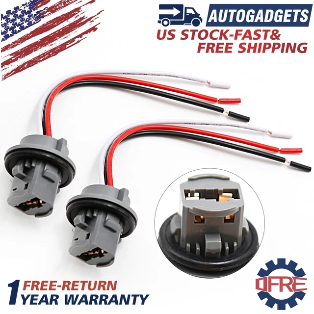 PIGTAIL WIRE 2644 Female Socket 7443 Two Harness Rear Turn Signal Lamp