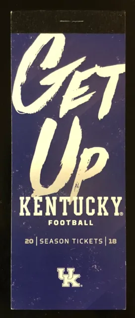 2018 Kentucky Wildcats Football Collectible Ticket Stub - Choose Any Home Game