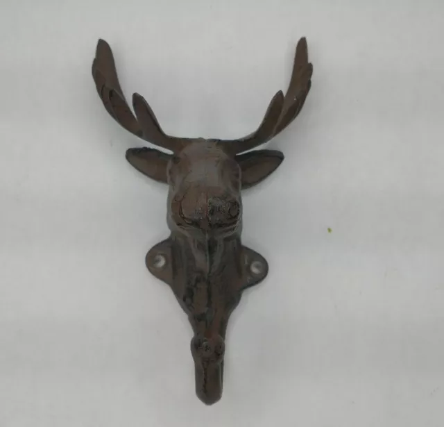 Cast Iron Moose Wall Hanging Coat Hook 7