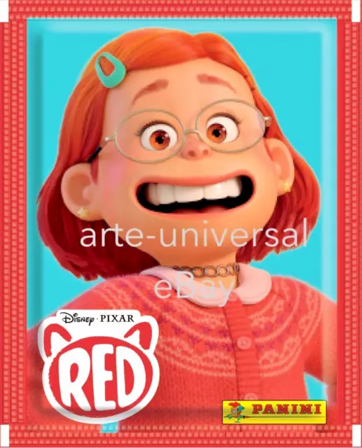 50 sealed packs TURNING RED Panini Stickers & Card Collection 2022 Disney Pixar