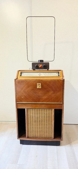 Combiné radio tourne disque 1960 la voix de son maitre | Selency