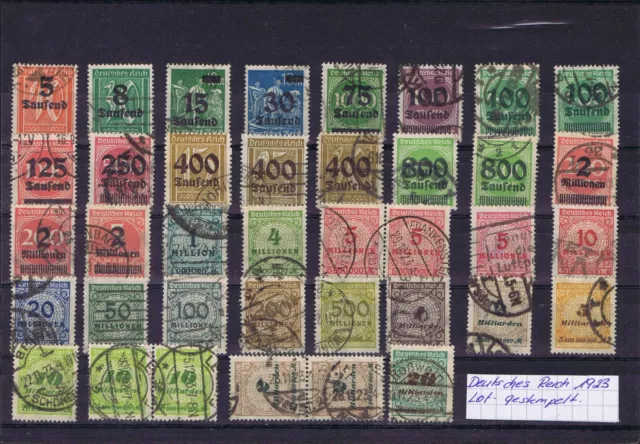 DR 1923 Lot, gestempelt