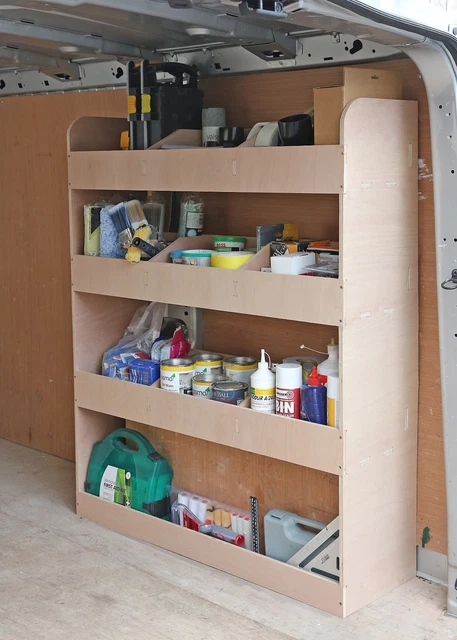 Car Racking Tools Storage NISSAN NV300 2016+ LWB Van Racking Tool Storage Shelving Van Organiser ...