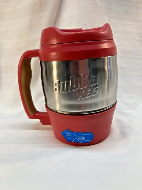 Bubba Keg 52oz Red Classic Travel Mug W/ Handle & Bottle Opener Hot Or Cold