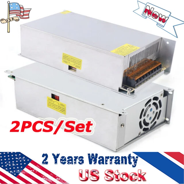 2PCS DC 12V 50A Amp 110V 220V Power Supply LED Strip Light 12V 220 AC 110 SALE!!