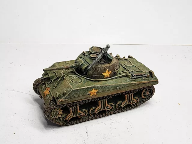 Vintage Old Glory 15mm Metal WW2 Tank Painted USA Army Military Miniature Camo