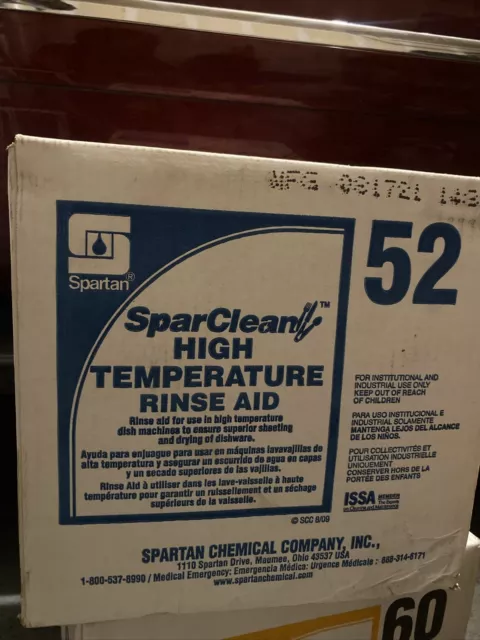 Spar Clean High Temperature Rinse Aid 4 , 1 Gallon Jugs