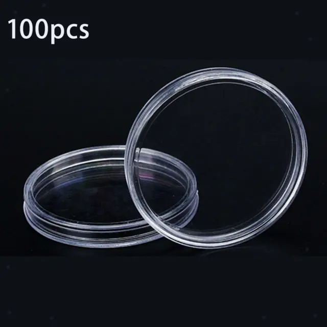 100x Porte-Monnaie Capsules 14mm Professionnel Collecteurs en Plastique