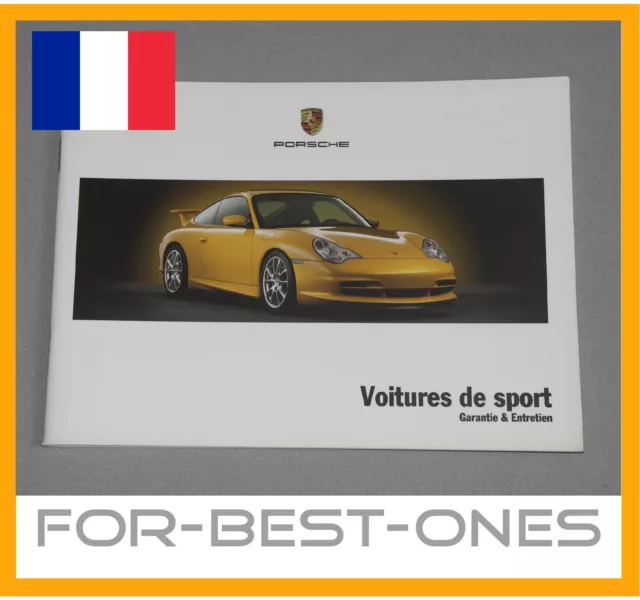 Neuf francais Notice carnet d'entretien Warranty Porsche 911 996 Boxster 986