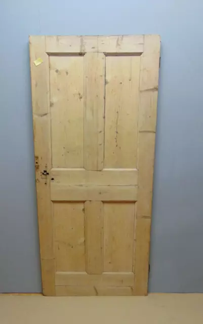 Door  29 3/4" x 67 3/4"  Pine Victorian Door 4 Panel Internal Wooden ref 80D
