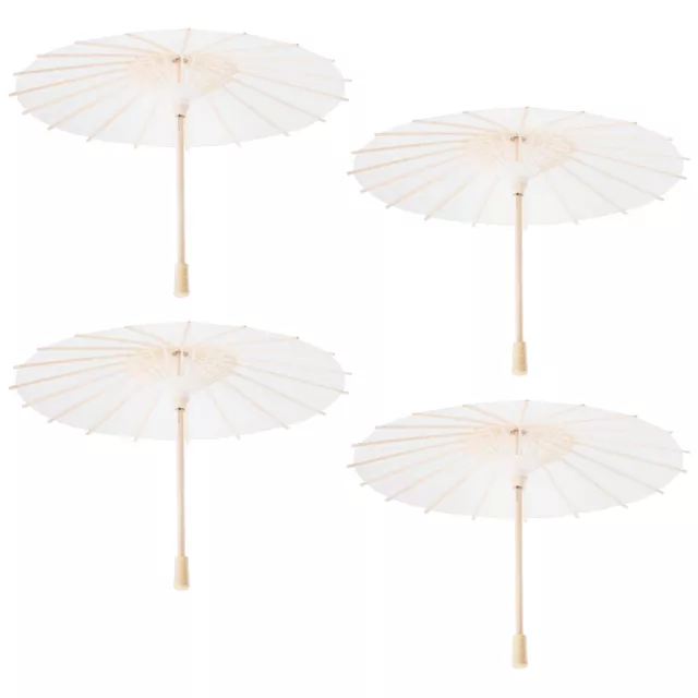 Traditional Chinese/Japanese Style Wedding Parasol Umbrella - 4pcs