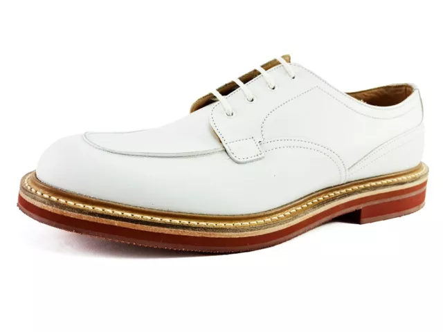 Church’S Octon Blanc Cuir Derby pour Hommes Chaussures Taille US 8 Ue 41