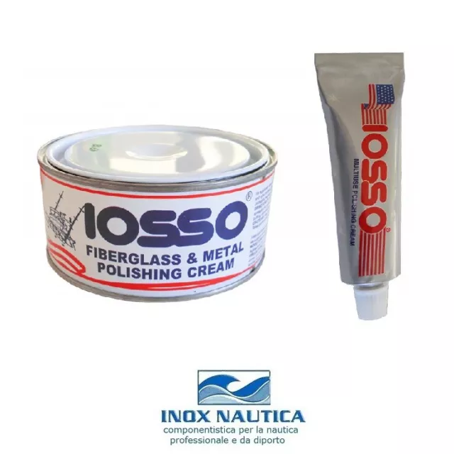 Iosso Pasta Lucidante Protettiva Per Vetroresina Metalli Plastica Crema Polish