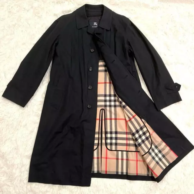 BURBERRY LONDON STAINLESS Steel Collar Coat With Cashmere Blend Liner ...