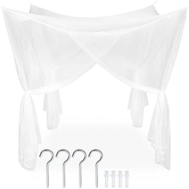 ZANZARIERA A BALDACCHINO Letto Matrimoniale Singolo Tenda Protezione