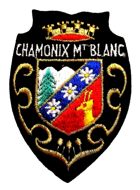 Écusson Brodé Chamonix – Authentique Et Original – État D’occasion