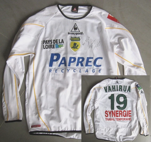 Maillot Vintage FC Nantes 2001 – Le Coq Sportif Synergie Jersey, Taille L Pour Homme