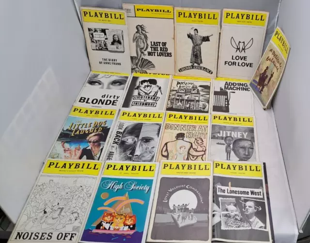 Lot of 17 Broadway Playbills Dirty Blonde Diary Of Anne Frank Jitney etc