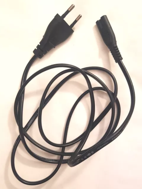 Câble d'alimentation, longueur 1.8m, fiche US type A, prise C7, câble  2x0.8mm2 / AWG