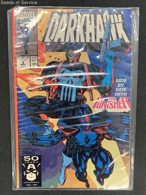 Vintage Marvel Comics 1991 Darkhawk Side By Side With The Punisher Vol 1 No.9