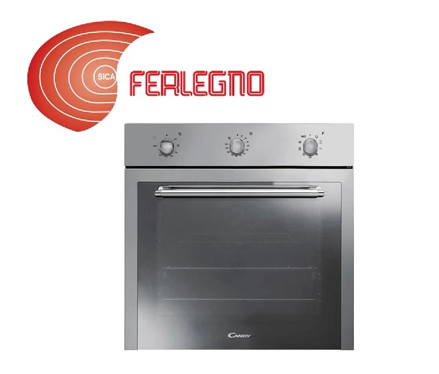 Forno Incasso 60Cm Elettrico Ventilato Inox Classe A+ 9 Funzioni Fet603Ax Candy