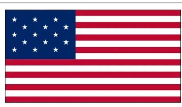 3x5 ft STAR SPANGLED BANNER FLAG 15 Stars 15 Stripes Lightweight Print Polyester