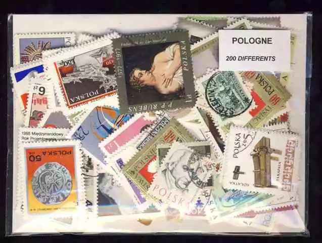 Pologne - Poland 200 timbres différents