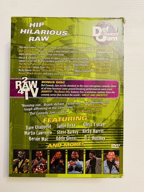 Def Comedy Jam Collection All Stars - 4, 5, 6 + Bonus 2 Raw 4 TV Disc DVD 2