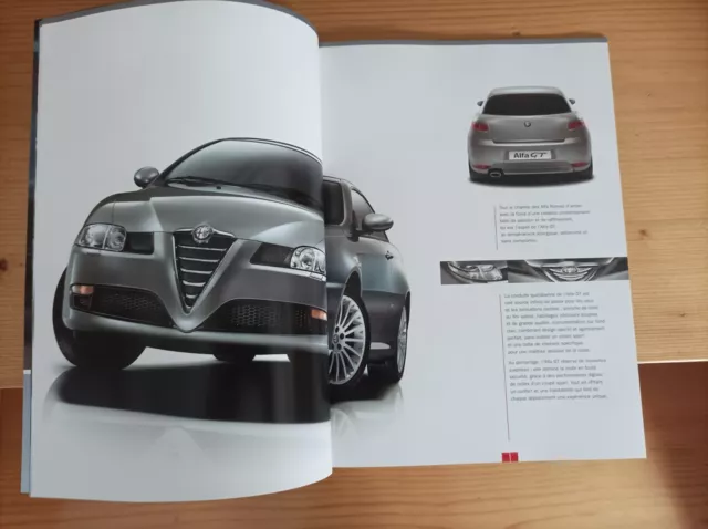 Brochure / Catalogue ALFA - ROMEO GT . Août 2005 .