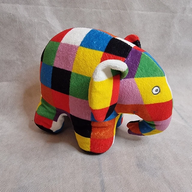 ELMER THE ELEPHANT soft toy Rainbow Designs 2022 David McKee £9.99