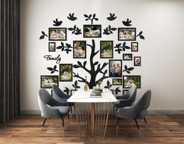 BIG WALL FRAME Family Tree / Extra Large Wall Decor with frames / Photo